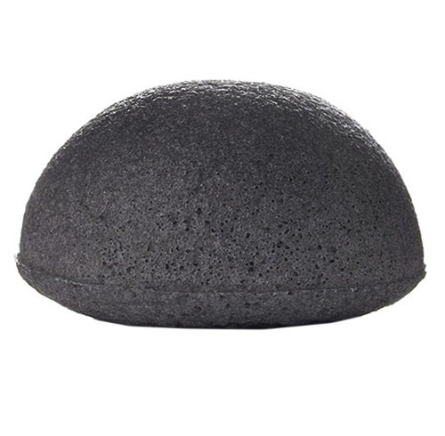 Natural Konjac Charcoal Exfoliating Sponge - Detox Facial Scrub & Cleansing Tool