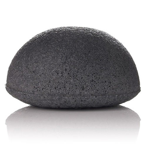 Natural Konjac Charcoal Exfoliating Sponge - Detox Facial Scrub & Cleansing Tool