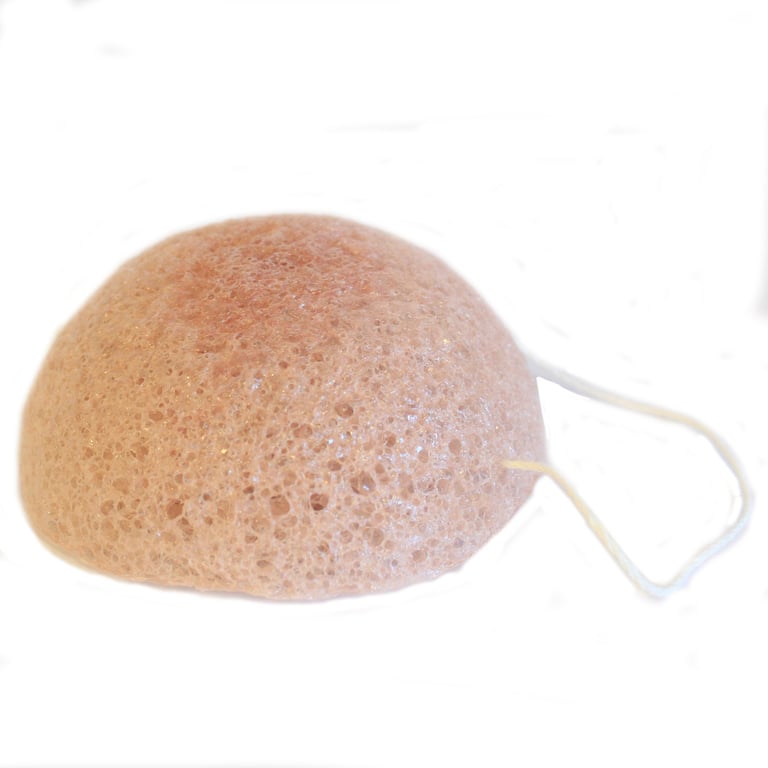 Natural Konjac Sponge - Gentle Exfoliating Rose Infused Skin Cleanser