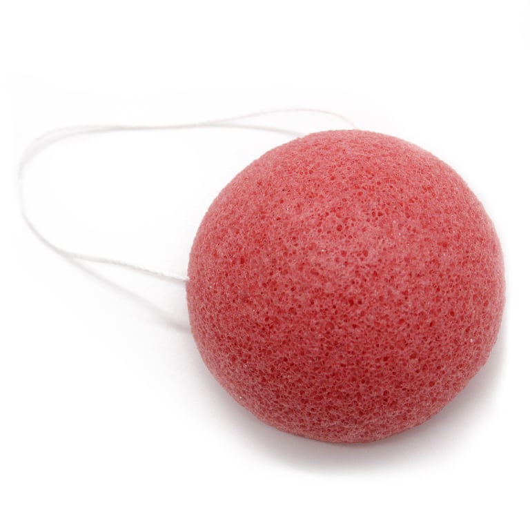 Natural Konjac Sponge - Gentle Exfoliating Rose Infused Skin Cleanser