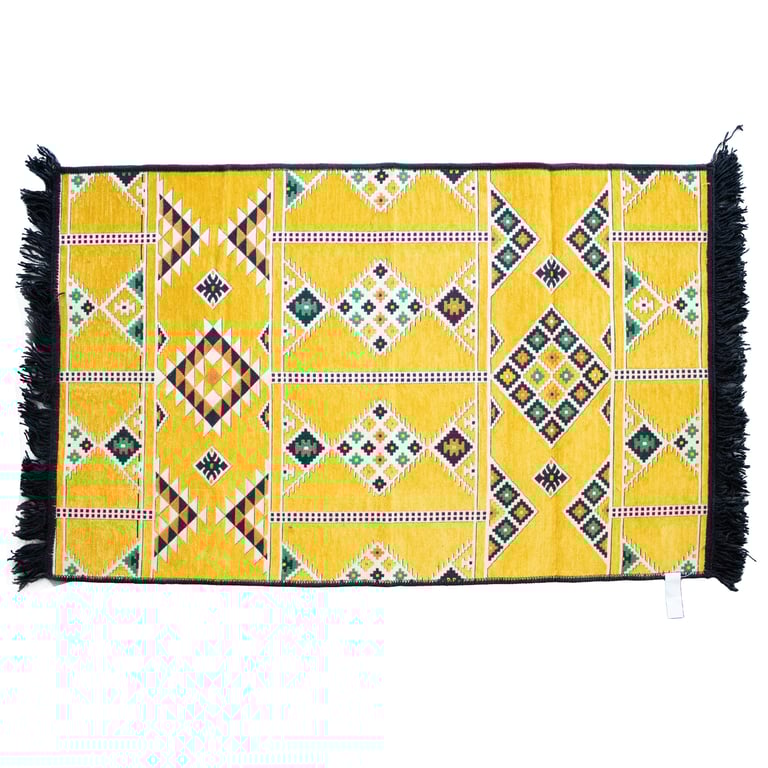 125x80 cm Yellow Kilim Rug - High Quality Handmade
