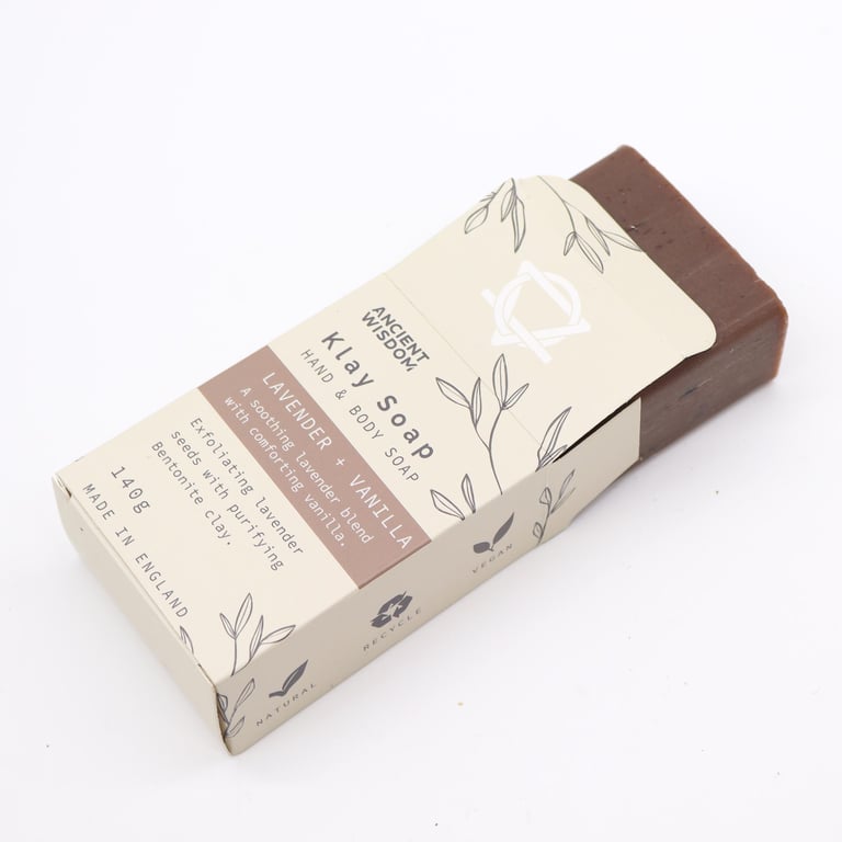 Handcrafted Lavender & Vanilla Klay Soap - Natural, Scented, and Handmade