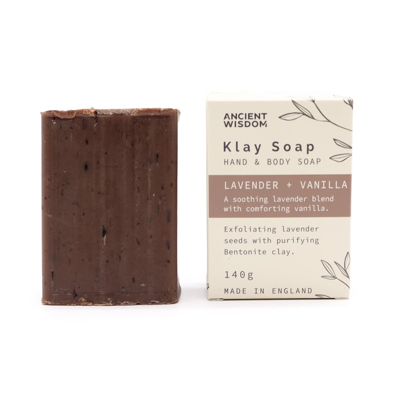 Handcrafted Lavender & Vanilla Klay Soap - Natural, Scented, and Handmade