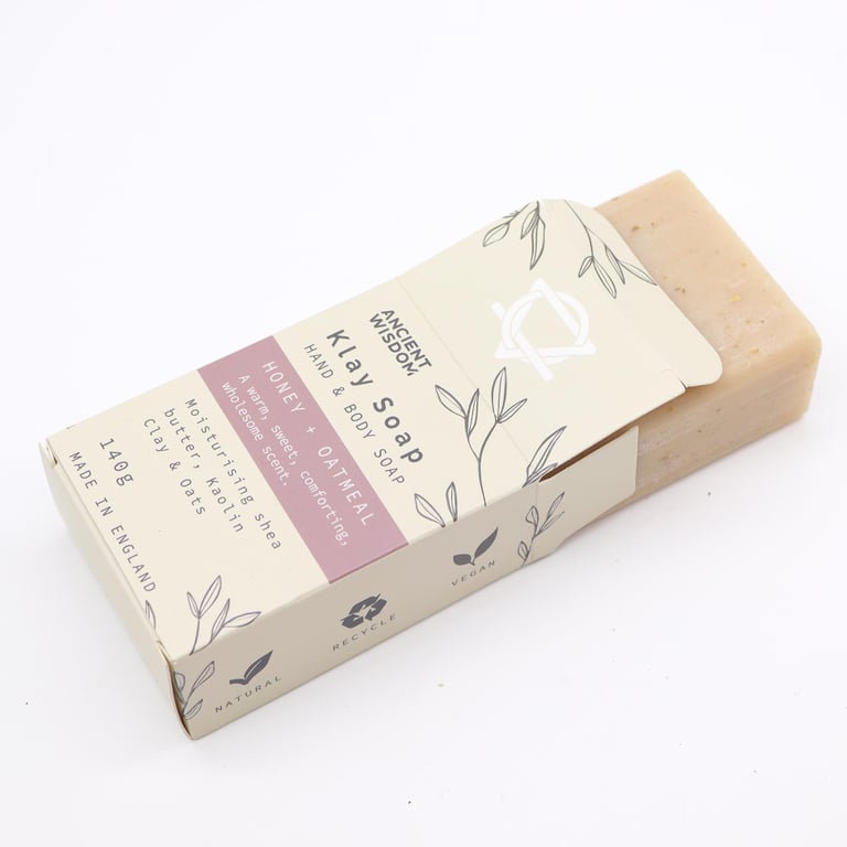 Honey Oatmeal Natural Skincare Soap - Gentle and Nourishing