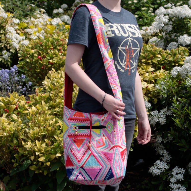 Large Tote Bag - Spacious & Durable - Kathmandu Big Bag - Sunrise