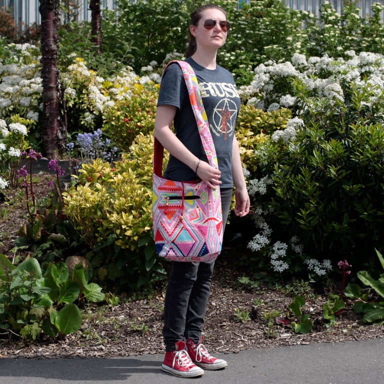 Large Tote Bag - Spacious & Durable - Kathmandu Big Bag - Sunrise