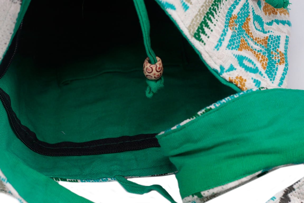 Large Canvas Tote - Spacious Interior - Kathmandu Midday