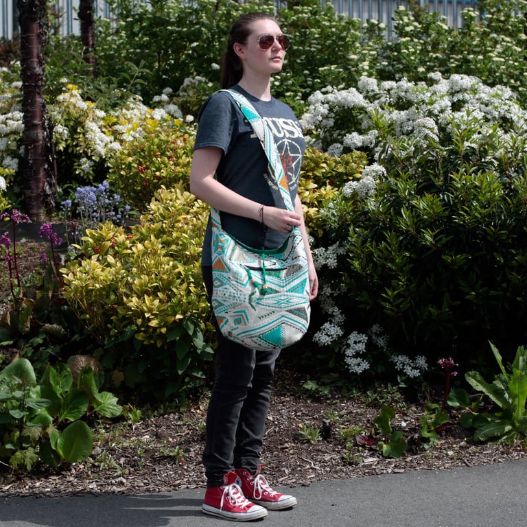 Large Canvas Tote - Spacious Interior - Kathmandu Midday
