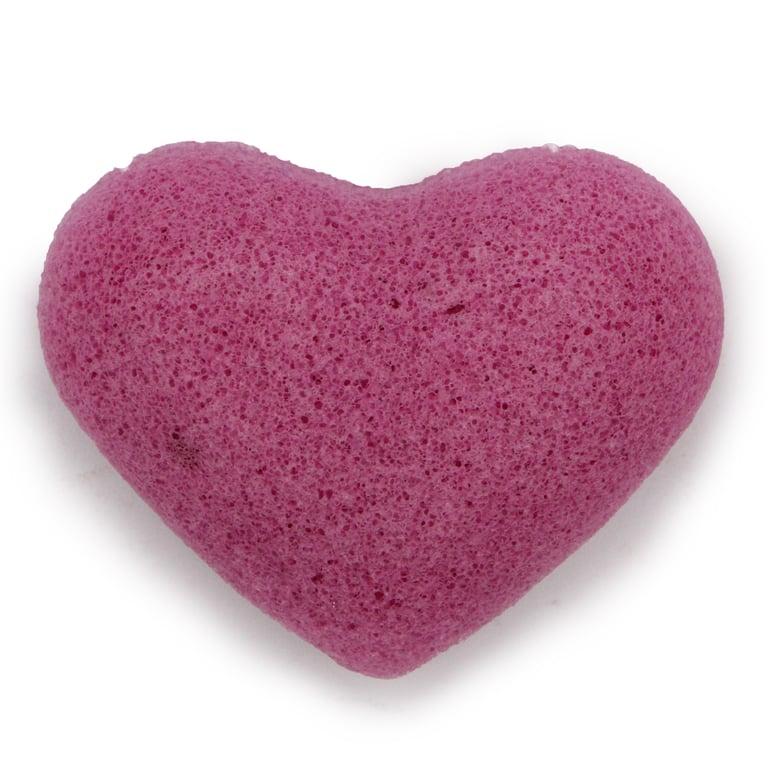 Lavender Konjac Heart Shaped Exfoliating Skin Care Sponge - Natural and Gentle