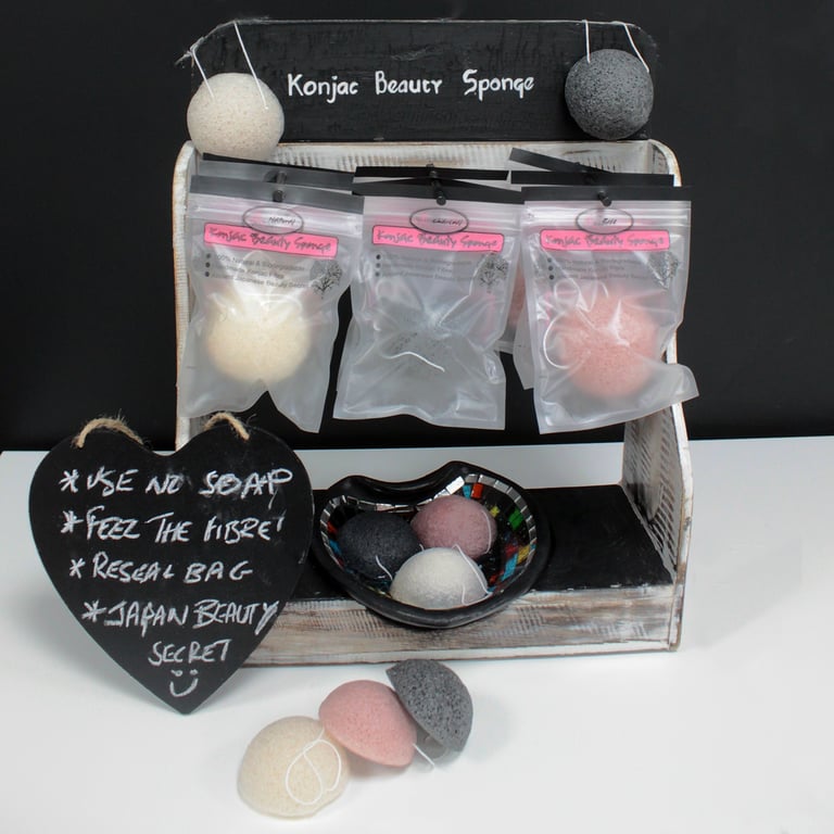 Konjac Sponge Stand - Holds & Dries 3 Sponges - Premium Quality