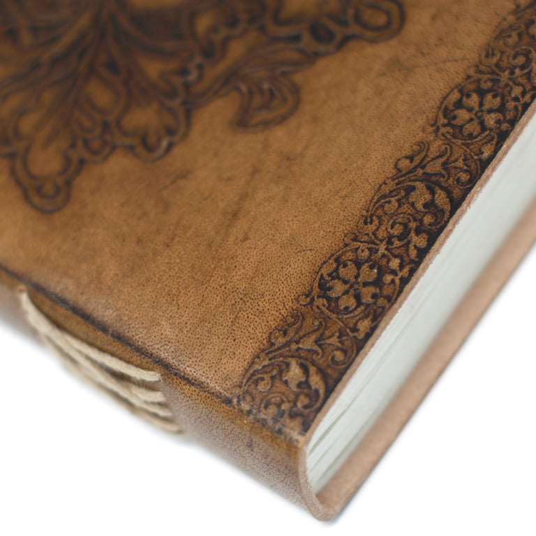 6x8 Leather Greenman Notebook - Premium Quality, Eco-Friendly