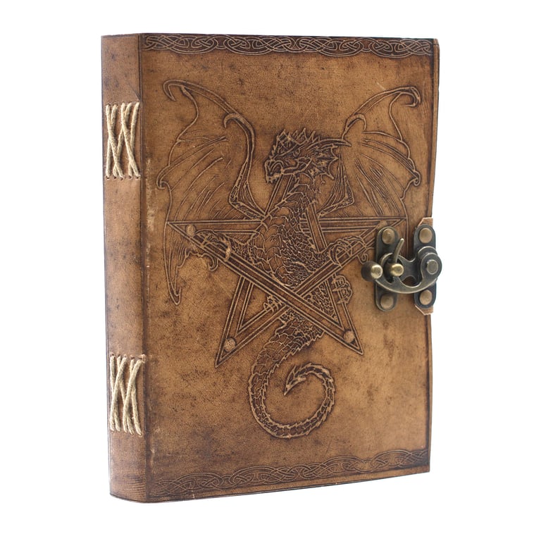 6x8 Leather Dragon Notebook - Premium Quality, Durable Design