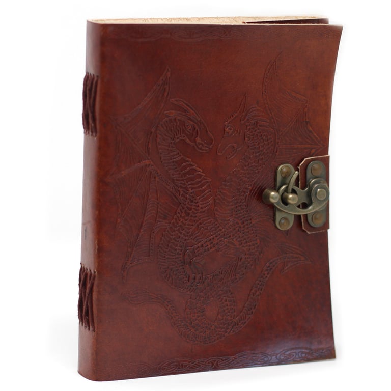 6x8 Leather Dragon Notebook - Premium Quality, Durable Design
