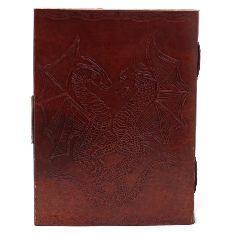 6x8 Leather Dragon Notebook - Premium Quality, Durable Design