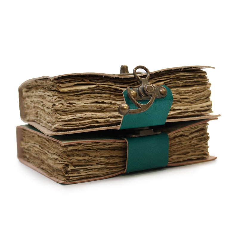 7x5 Leather Deckle-edge Notebook (Bee Kind) - Sustainable, Premium Quality