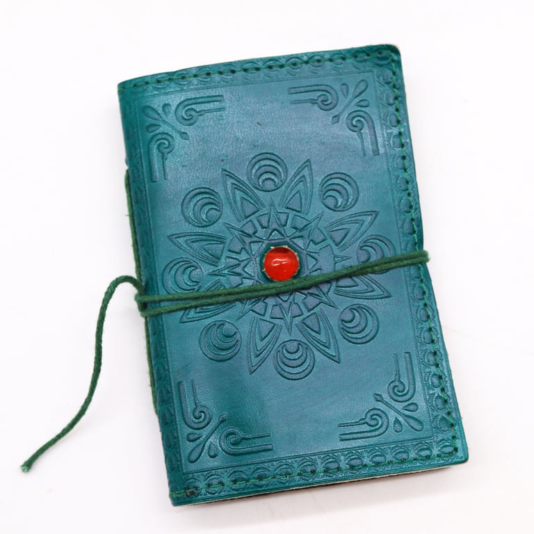 9x13cm Assorted Gemstone Chakra Notebooks - Crystal Meditation Journals for Energy Healing and Spiritual Growth