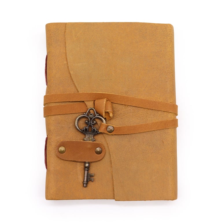 Leather Journal (200 Pages, 13x18cm) - Premium Oiled Tan Leather