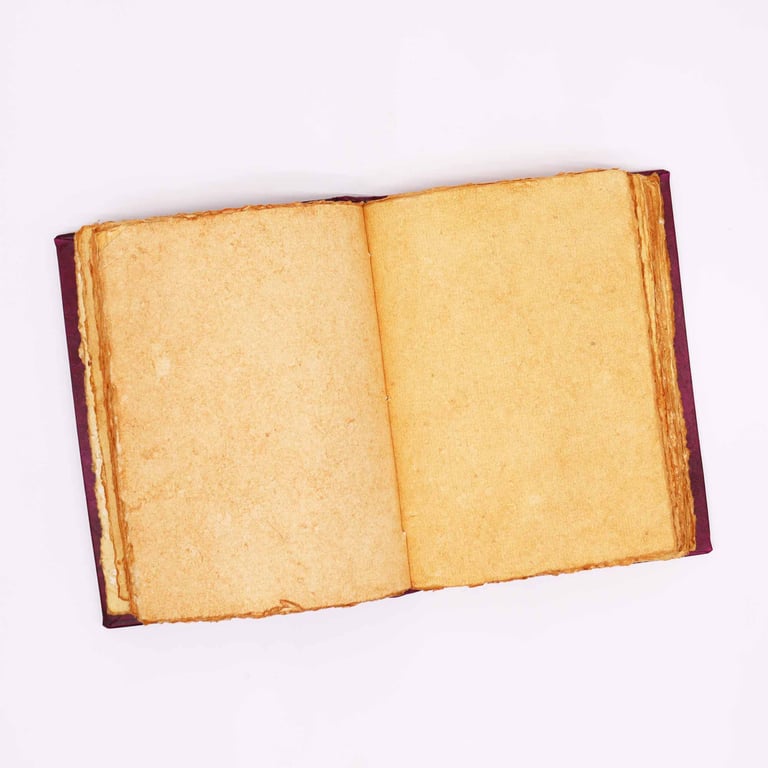 Large Tan Zinc Hamsa Book (200 Pages, 26x18cm) - Heafty Decor Edition