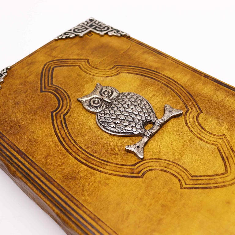Zinc Owl Coffee Table Book (200 Deckle Edges Pages, 26x18cm)