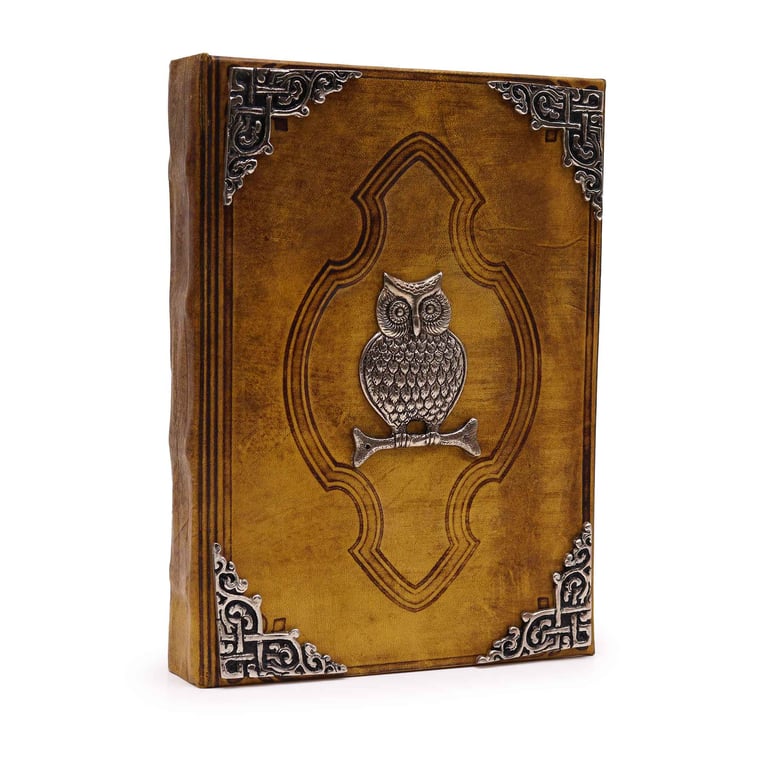 Zinc Owl Coffee Table Book (200 Deckle Edges Pages, 26x18cm)