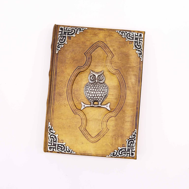Zinc Owl Coffee Table Book (200 Deckle Edges Pages, 26x18cm)