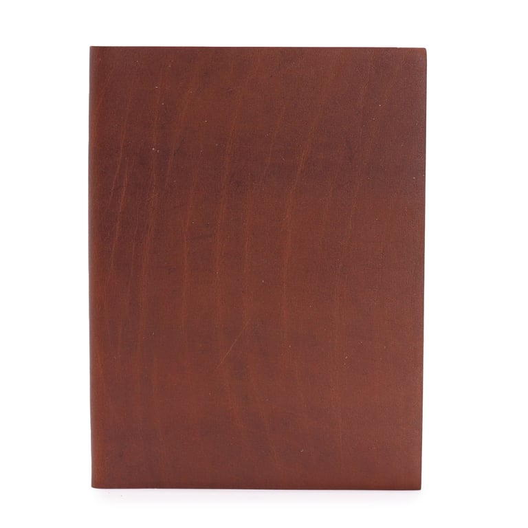 100-Page Daily Notebook (20x15cm), Dark Tan Lined Pages - Lrg Brand