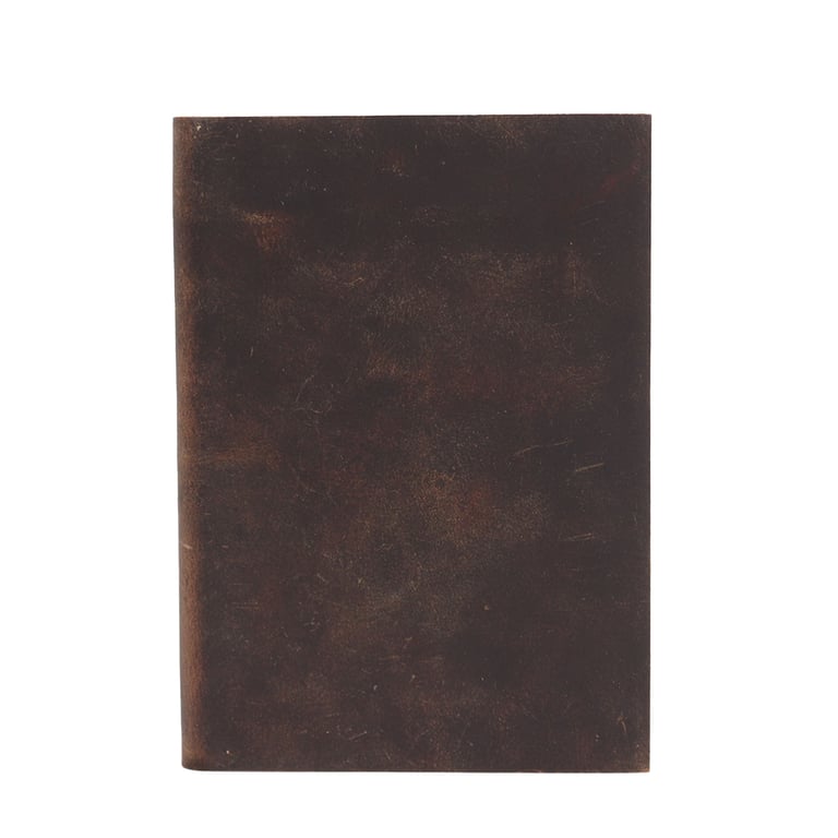 Black Tan Daily Note Book - 100 Lined Pages, A5 Size (18x13cm) Notebook for Daily Journaling and Writing