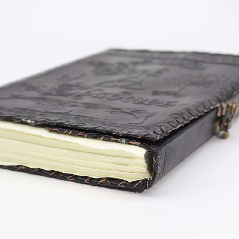 Large Decle-Edged Black Book (200 Pages, 25x18x3cm) - Magickal Grimoire