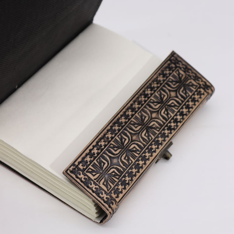 Antique Grey Esoteric Notebook (200 Pages, Stitched Edge) - Buddha Edition