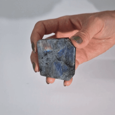 Madagascar Labradorite Tomb Stone - 80-100gms Weight, 50-70mm Size Lab Gemstone