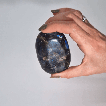 Madagascar Labradorite Tomb Stone - 80-100gms Weight, 50-70mm Size Lab Gemstone