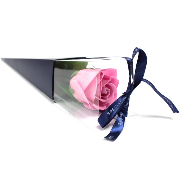 Pink Rose - Single Long-Stemmed Fresh Floral Decoration for Home and Romantic Gift
