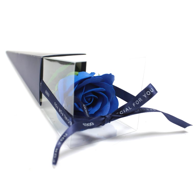 Blue Rose Single Bloom - Perfect Home Decor Floral Accent