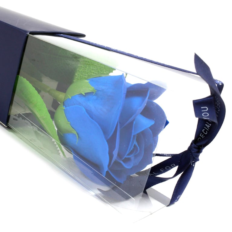 Blue Rose Single Bloom - Perfect Home Decor Floral Accent