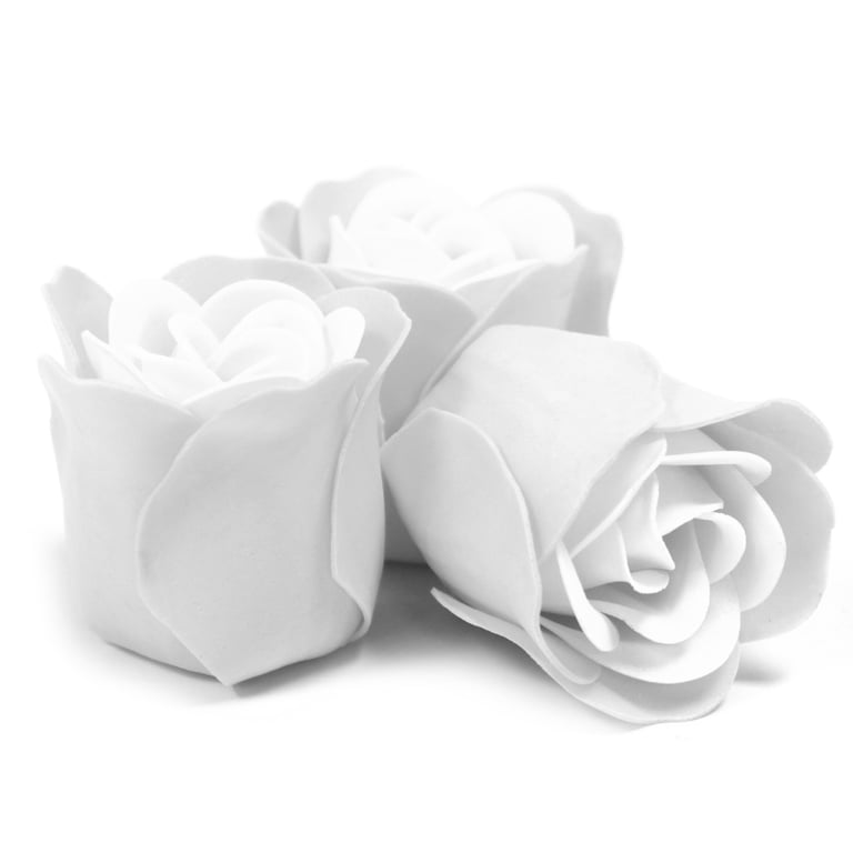 White Soap Flower Heart Box - Elegant Home Decor Beauty Set
