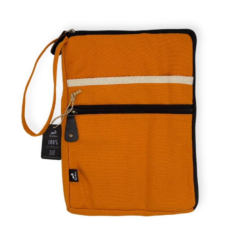 Tablet Pouch (Orange) - Durable Canvas Protection by Brand