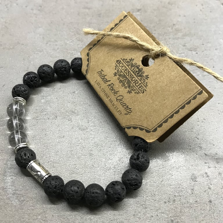 Axe-head Carnelian Lava Stone Bracelet - Rustic Home Decor Jewelry