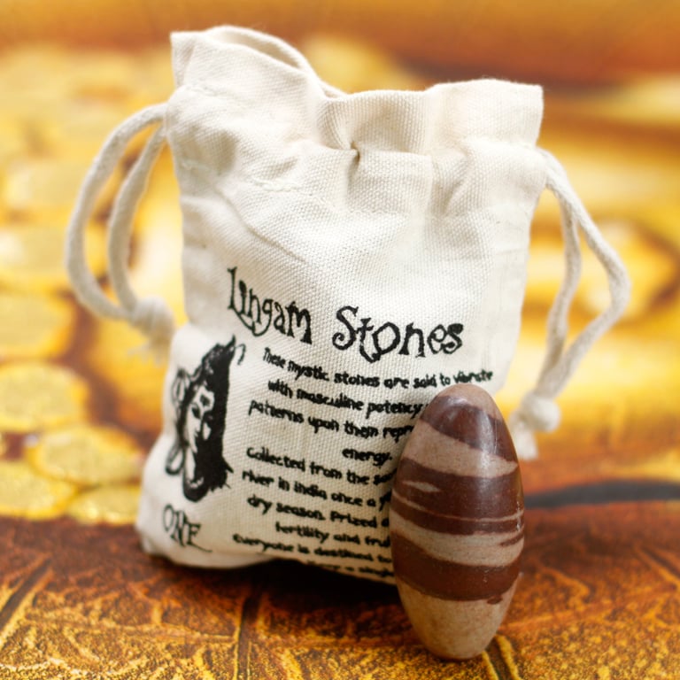 Three Inch Stone Lingam - Sacred Geometry Sculpture Statue