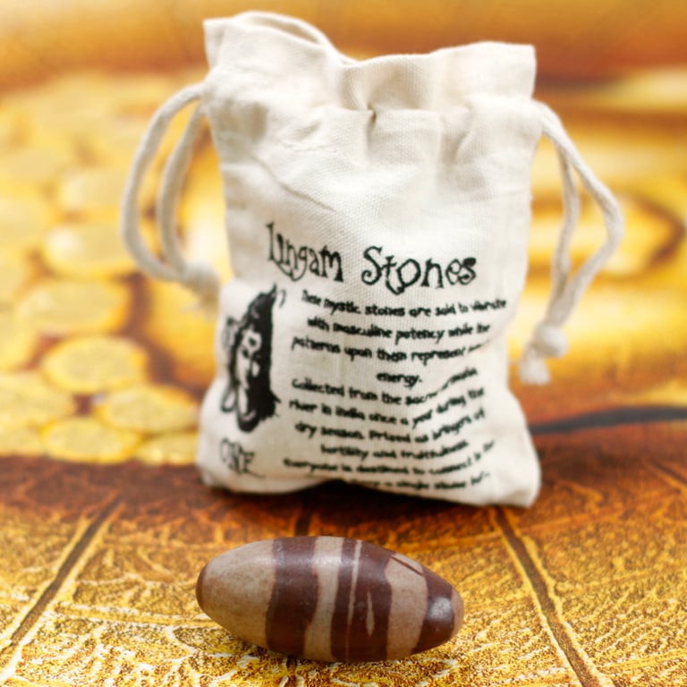 Three Inch Stone Lingam - Sacred Geometry Sculpture Statue