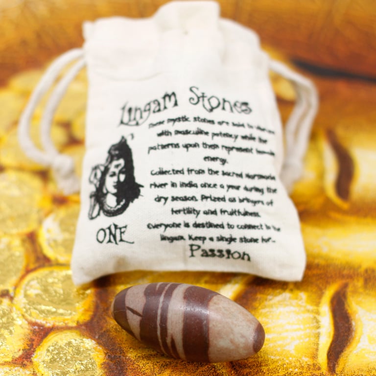 Three Inch Stone Lingam - Sacred Geometry Sculpture Statue