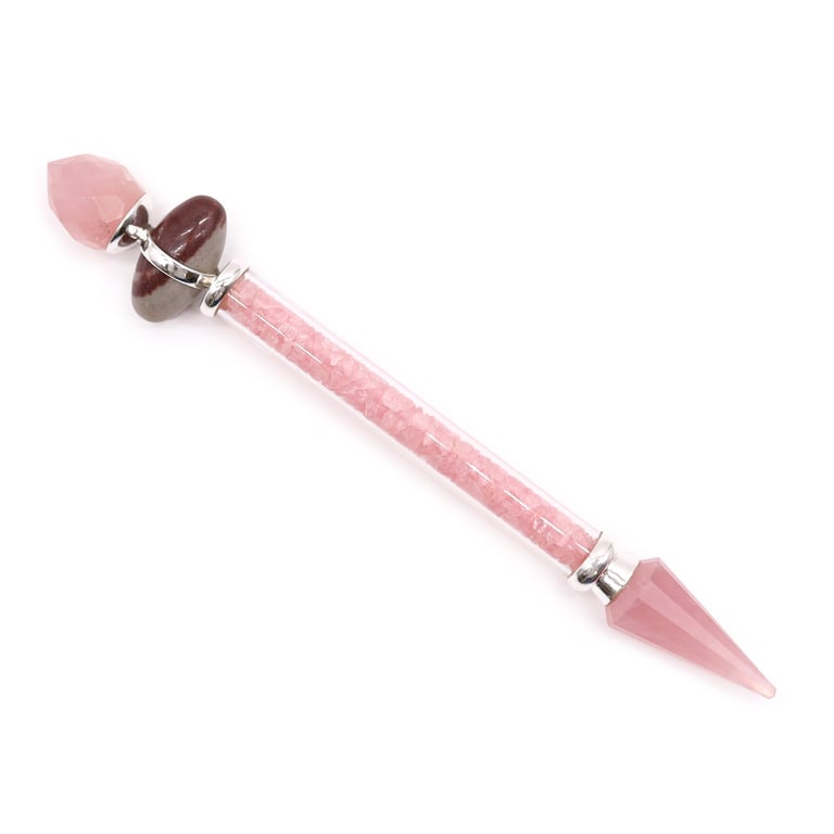 Rose Quartz Shiva Lingam Wand (Love) - Shiva Lingam Magic