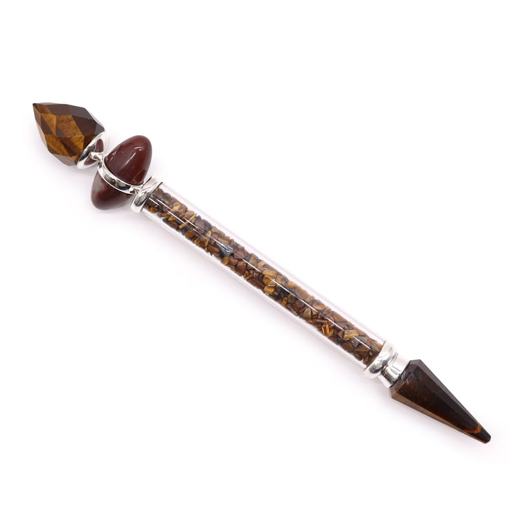 Tiger Eye Shiva Lingam Wand - Boosts Confidence