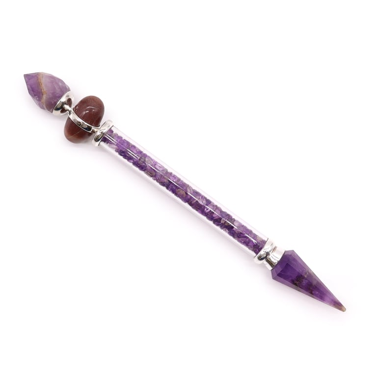Amethyst Shiva Lingam Wand - Success-Focused Aid (Shiva Lingam Magic Wand - Amethyst)