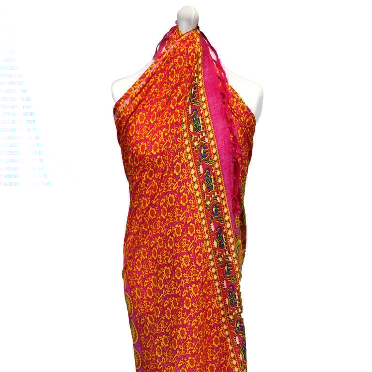 Ruby Lime Mandala Beach Sarongs - Tropical Boho Summer Essentials