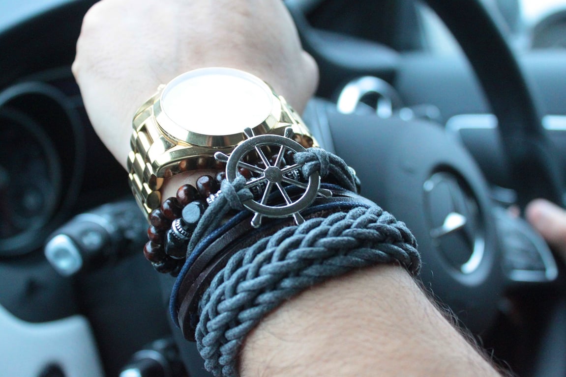 Trendy Mens Jewelry Sets - Tanned & Interesting Bracelet Assortment