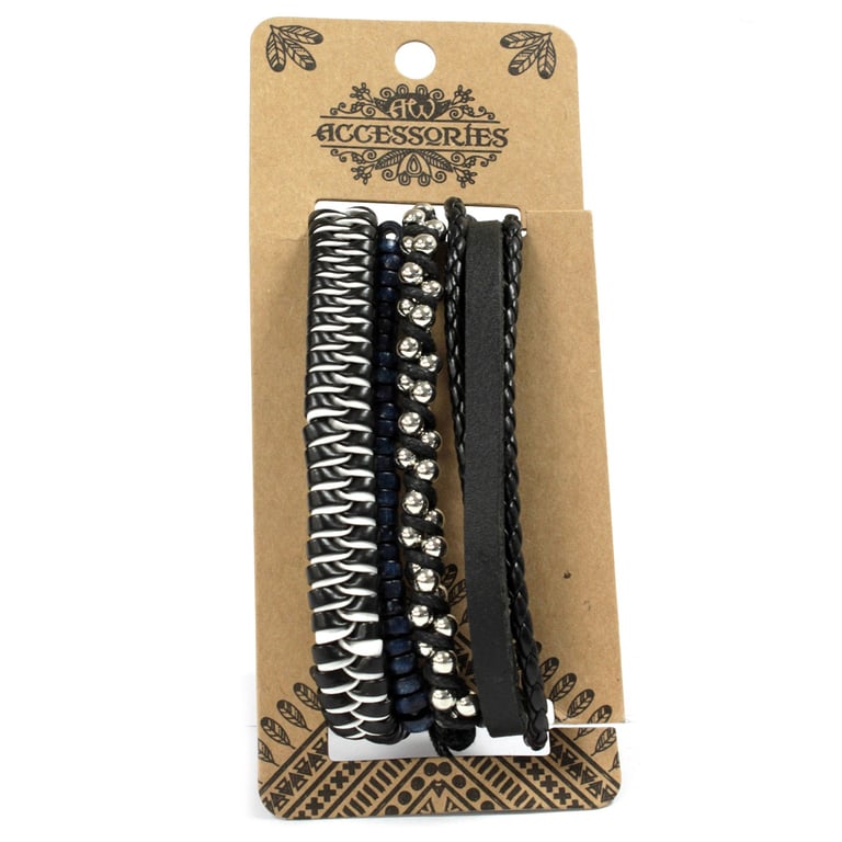 Men s Moody & Blue Assorted Trendy Bracelet Sets