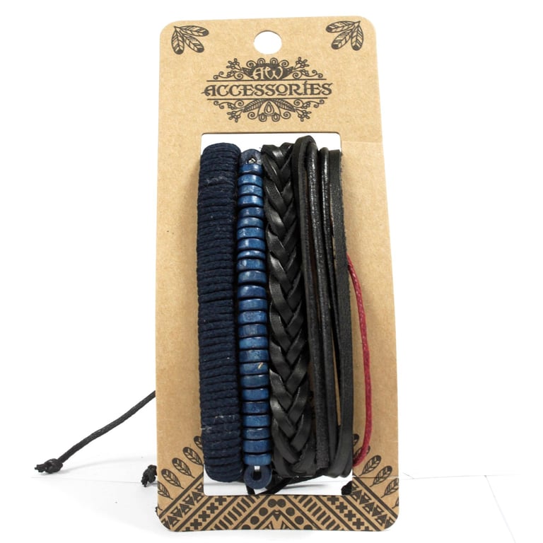 Men s Moody & Blue Assorted Trendy Bracelet Sets