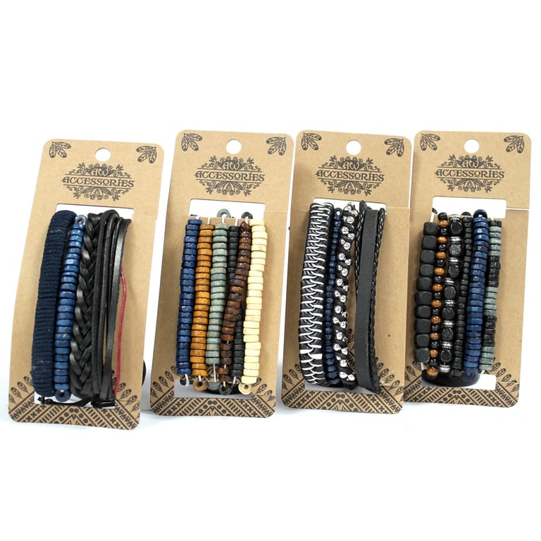 Men s Moody & Blue Assorted Trendy Bracelet Sets