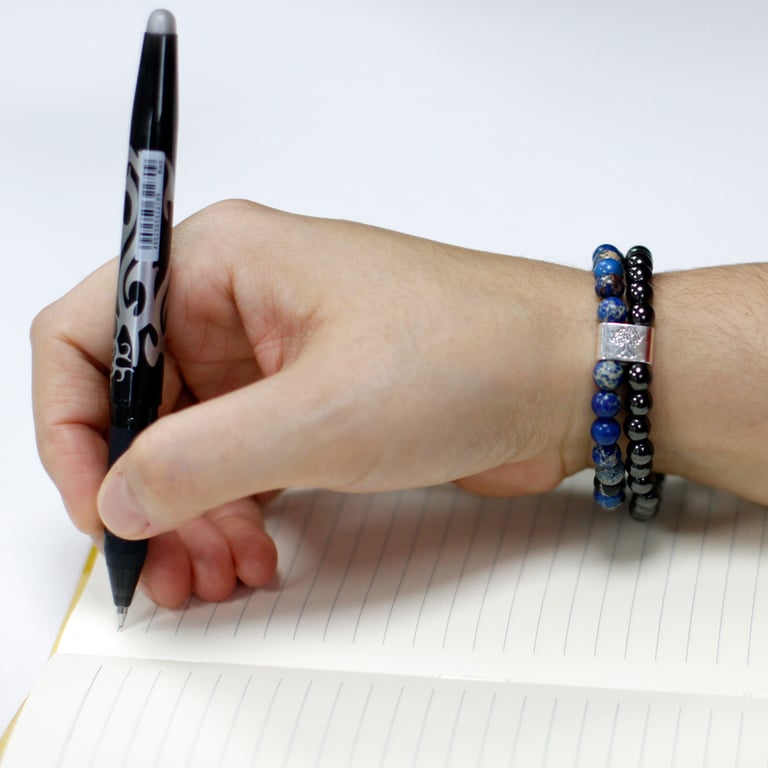 Magnetic Sodalite Gemstone Bracelet - Crystal Therapy Healing Jewelry