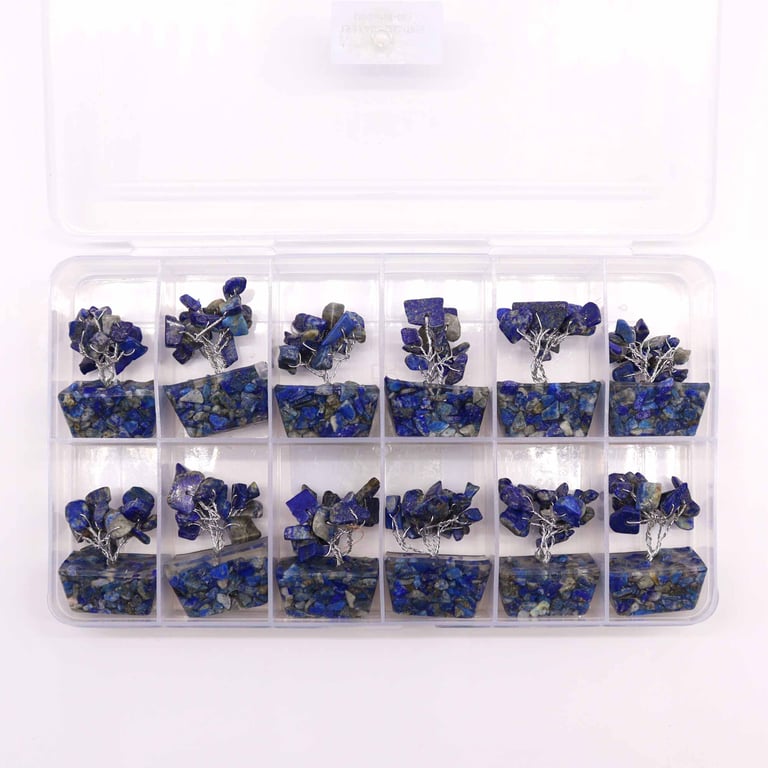 Sodalite Mini Gemstone Tree on Orgonite Base - Meditation & Home Decor Crystal Accent